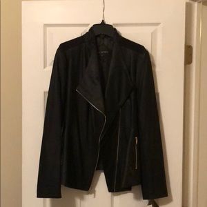 Via Spiga leather peplum jacket